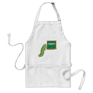 Avental Bookworm com quadro personalizável,<TEXT>