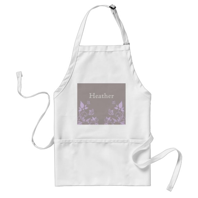 Avental Borboleta Lilac Apron Floral (Frente)