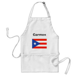 Avental Boricua Bandera Puerto Rican Flag 4Carmen