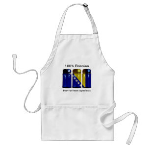 Avental Bósnia Flag Spice Jars Apron