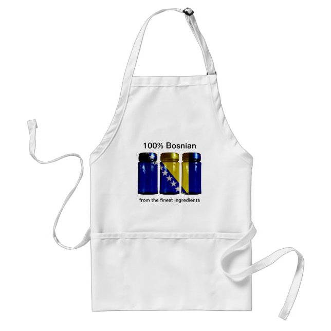 Avental Bósnia Flag Spice Jars Apron (Frente)