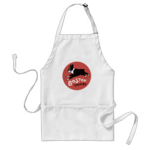 Avental Boston Terrier Estilo Retro Legal
