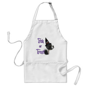 Avental Boston Terrier Trick