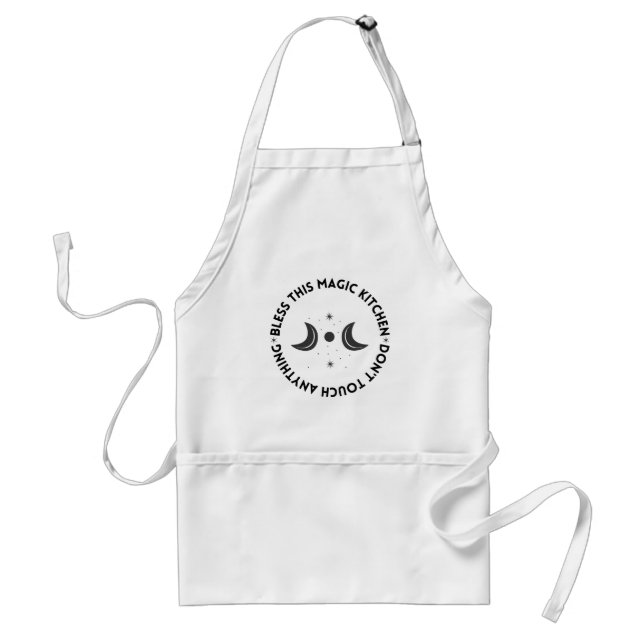 Avental Branca Engraçado Esta Cozinha Apron para Mulheres (Frente)