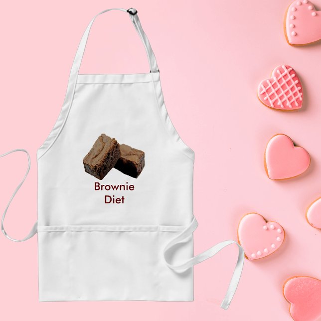 Avental Brownie Diet Humor Chocolate Lover's Baking (Brownie Diet Humor Chocolate Lover's Baking Adult Apron)