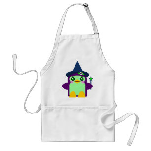Avental Bruxa Pinguim Kawaii