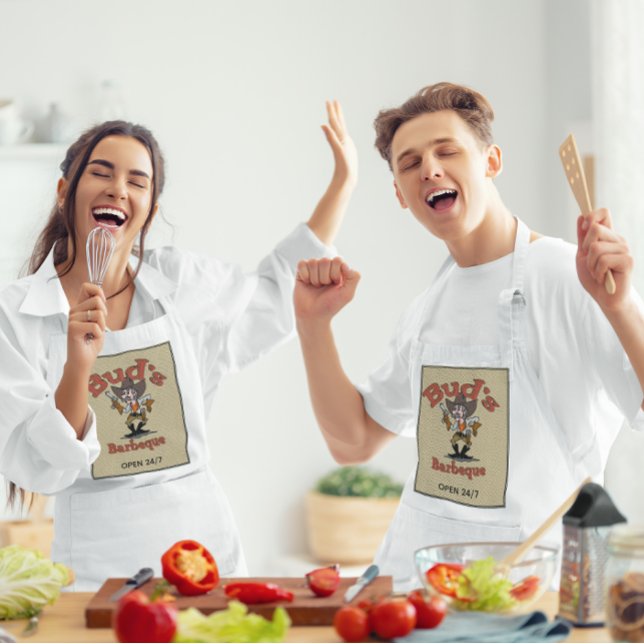 Avental Bud's Barbeque (Criador carregado)