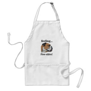 Avental Bulldog Inglês Amante de Cachorro Sentindo-se Paws