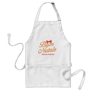 Avental Buon Natale italiano Natal Apron