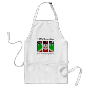 Avental Burundi Flag Spice Jars Apron