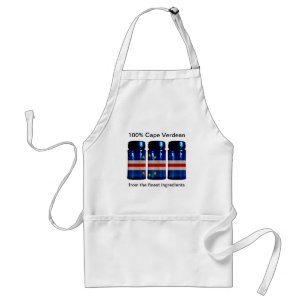 Avental Cabo Verde Flag Spice Jars Apron