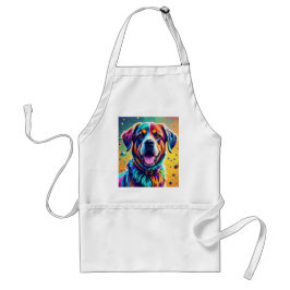 Avental Cachorro alegre e alegre e divertido, salgado