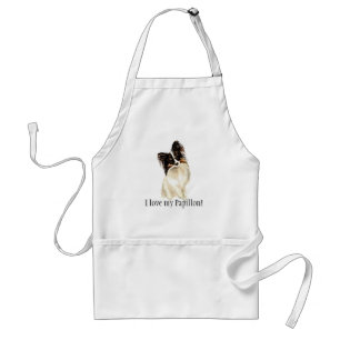 Avental Cachorro de Watercolor Papillon, Pet Love my