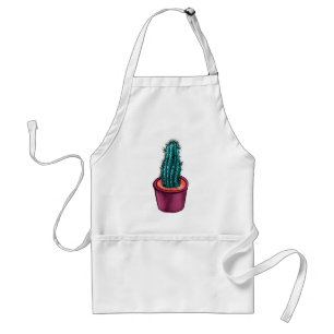 Avental Cactus Engraçado No Psicodélico Pote Estranho