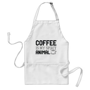 Avental Café É Meu Animal Espirituoso