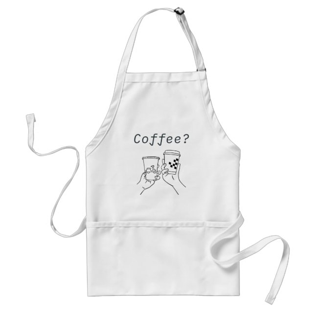 Avental Café Partido Apron - Duas Cups de Diversão (Frente)