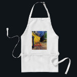 Avental Café Terrace à noite por Vincent van Gogh<br><div class="desc">Café Terrace, no Place du Forum, de Vincent van Gogh, é uma pintura de paisagens arquitetônicas de apos impressionismo de arte. Uma vista exterior de um restaurante com mesas, cadeiras, garçons e jantar em pessoas. Uma bela noite com estrelas no céu em Arles, França. Sobre o artista: Vincent Willem van...</div>