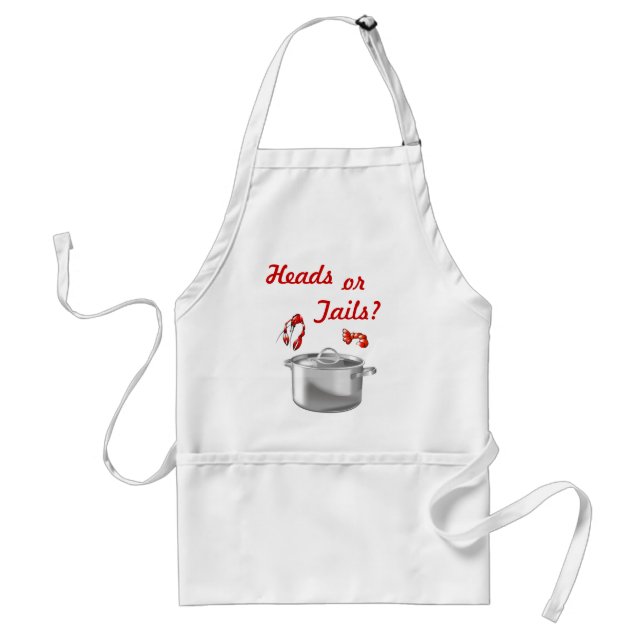 Avental Cajun Chef Head ou Tails Apron (Frente)
