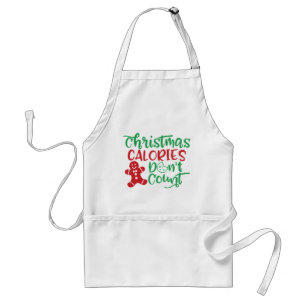 Avental Calorias de Natal não contam Apron