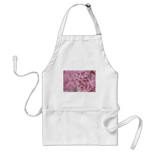 Avental Camélias Sakura Camadas Rosa Pastel