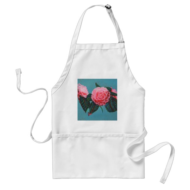 Avental Camellia Japonica Sky (Frente)