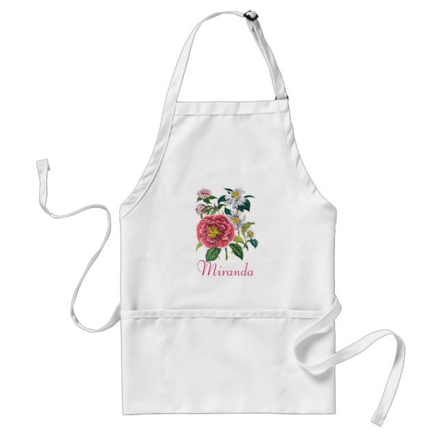 Avental Camellias personalizadas Apron (Frente)