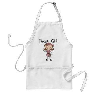 Avental Camiseta e presentes da menina do pirata
