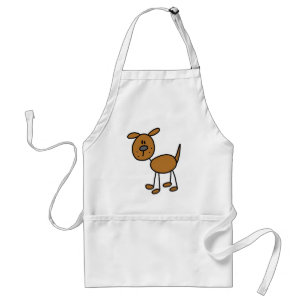 Avental Camisetas e Presentes de Cachorro Marrom