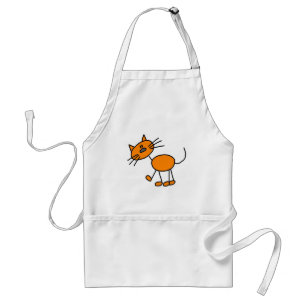 Avental Camisetas e Presentes de Gato em Figuras de Palito