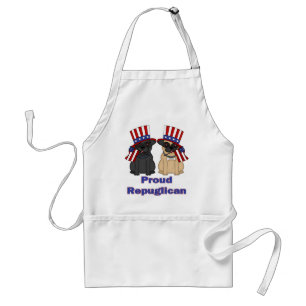 Avental Camisetas Orgulhosas de Repuglican Fawn e Black Pu