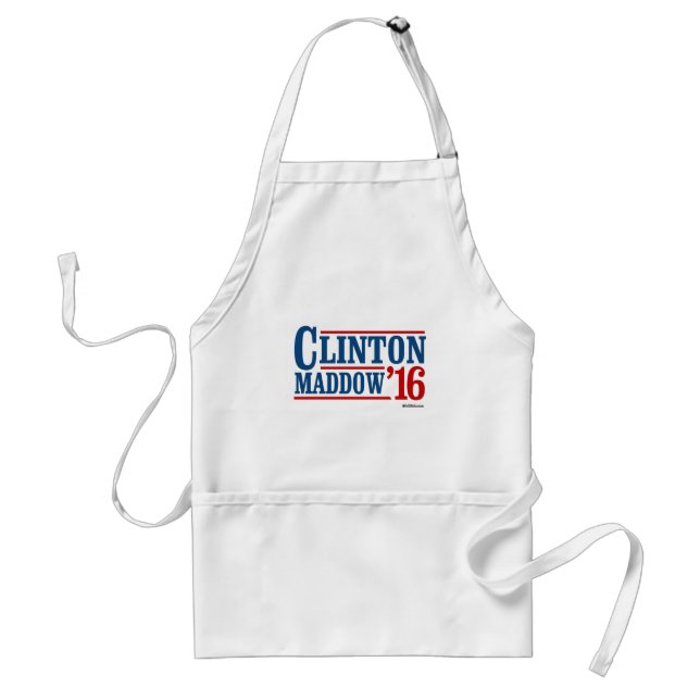 Avental Candidatos de Clinton e de Maddow em 2016 - (Frente)