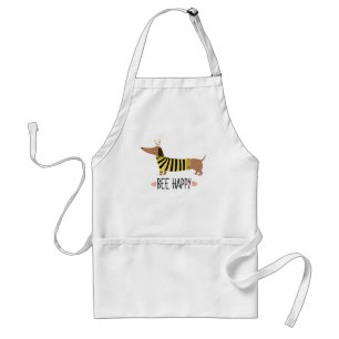Avental Caneca de Abelha Bumblebee Dachshund Feliz