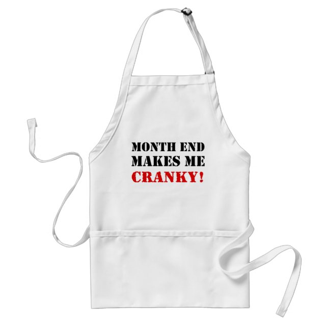 Avental Carimbo de Aprovação de Final de Mês Contábil e Fi (Frente)