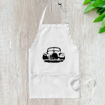 Avental Carro Retro<br><div class="desc">Para o entusiasta do carro retro, uma frente de carro preto ligada. Perfeito para alguém que ama carros e especialmente veículos retrorreflectores e antigos. Este design parece excelente em produtos Zazzle incluindo este.</div>