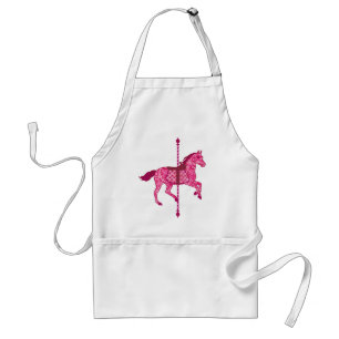 Avental Carrossel Horse - Rosa Fuchsia
