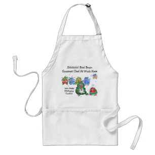 Avental Cartografia de Natal Kiwi Chefs Engraçados