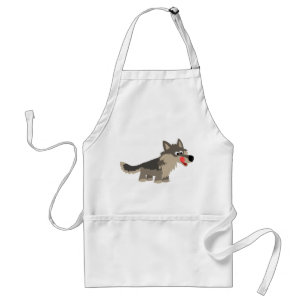Avental Cartoon Bonito Cozinhar de Lobo Faminto Apron