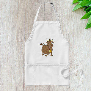 Avental Cartoon Brown Cow
