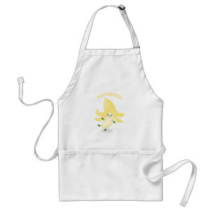Avental Cartoon de banana kawaii