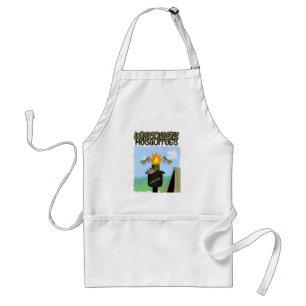 Avental Cartoon de Wisconsin Mosquitos - Camping de Tiki