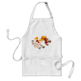 Avental Cartoon Livremente Pinto Horse Apron