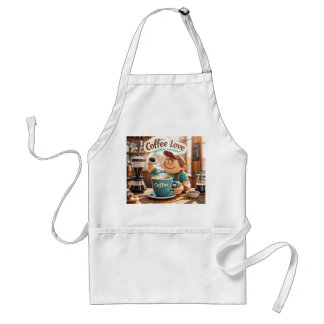 Avental Cartoon quente cozinhando café café estilo de aman