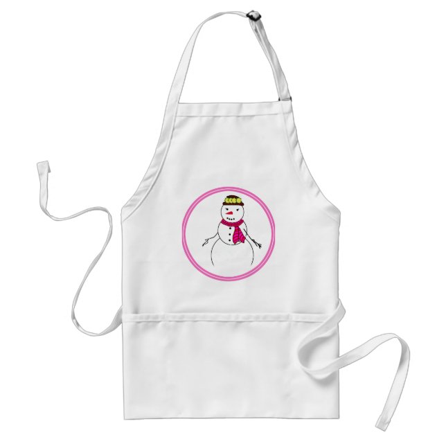 Avental Cartoon Snowman Little Flirty Sweetheart (Frente)