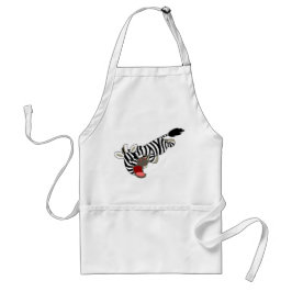Avental Cartoon Zebra Apron, um canto
