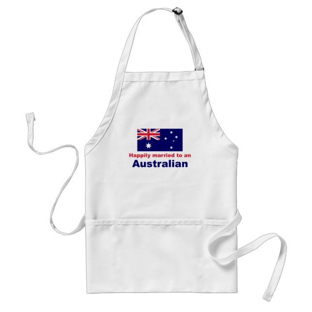 Avental Casado feliz a um australiano (Frente)