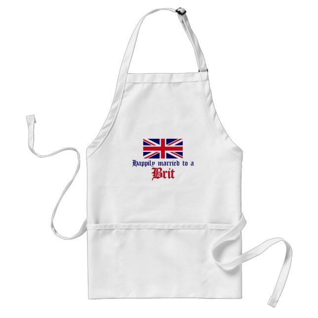 Avental Casado feliz a um Británico (Frente)