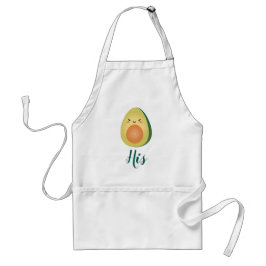 Avental Casal Correspondente Bonito Avocados Engraçados En