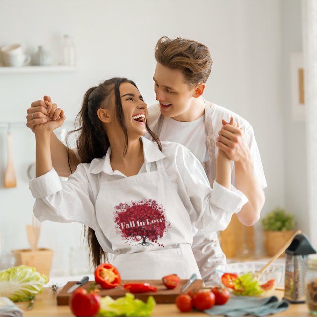 Avental Casamento de Árvore de Folha Vermelha (Criador carregado)