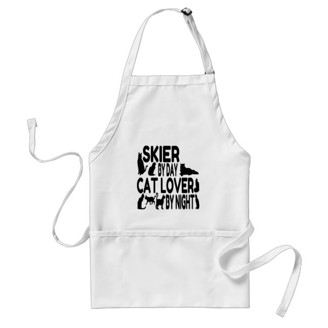 Avental Cat Lover Skier (Frente)