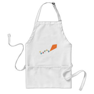 Avental Cauda de Rico Longa do Kite Laranja